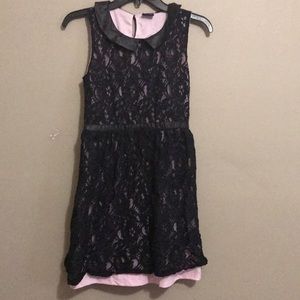 Blue and purple lace dress